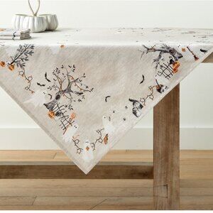 Pottery Barn Scary Squad Organic Cotton Table Throw